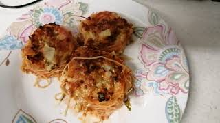 Capellini nests recipe  Capellini nests pasta Najmun Rahman vlogs UK [upl. by Amadus]