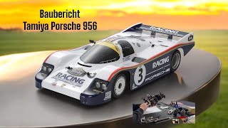 BAUBERICHT  Tamiya 47508  Porsche 956  Gruppe C Chassis [upl. by Necyrb]