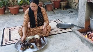 Cleaning the entrails of sheep and cooking it in a traditional way😋😋😋 [upl. by Jaquelin]