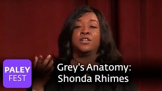 Greys Anatomy Shonda Rhimes On Genesis Of Show Paley Center [upl. by Berglund]