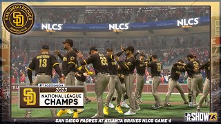 MLB THE SHOW 23  San Diego Padres at Atlanta Braves  NLCS Game 4 Tatis162 [upl. by Ytirahc]