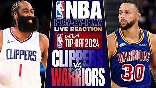 🔴LA CLIPPERS vs GS WARRIORS │ LIVE NBA Basketball Game PlayByPlay Reaction amp Scoreboard [upl. by Lemak]