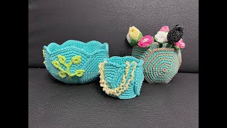 Tuto panier au crochet [upl. by Biagi894]