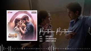 Priyathama Priyathama Full Song★40 Minutes Loop★ MAJILI Songs  Naga Chaitanya Samantha [upl. by Chadabe528]