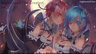 Nightcore The Greatest Sia [upl. by Powder]