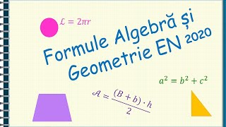 EVALUARE NATIONALA 2020  Ce formule trebuie sa stii pentru Evaluarea Nationala 2020 [upl. by Derte]