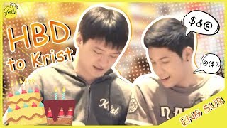 Eng Sub สิงโตเซอร์ไพรส์วันเกิดคริส l คริส  สิงโต  Singto surprised Krist s Birthday [upl. by Balfour963]