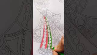 Madhubani painting 🎨painting madhubani trending [upl. by Akinat]