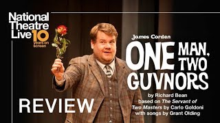 One Man Two Guvnors starring James Corden  NTLive review [upl. by Jill104]