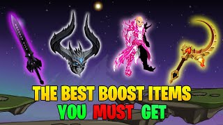 AQW YOU MUST HAVE THESE MAX  BOOST ITEMS [upl. by Alex85]