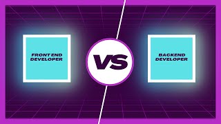 Frontend vs Backend  Full stack developer [upl. by Etnecniv]