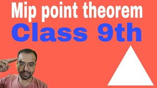 mid point theorem class 9th [upl. by Gnuh658]