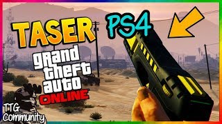 PS4 SOLO GTA 5 HOW TO GET THE TASER IN GTA ONLINE STICKS DROP UNLIMITED TASERS 142 [upl. by Ecyoj]