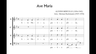 Merville Alfons 18561942 Ave Maria [upl. by Yelsiap]