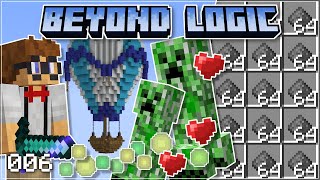 Looting Creeper Farm  Beyond Logic 2 6  Minecraft 118 Lets Play Survival [upl. by Blackman658]