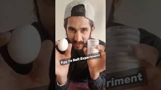 Egg vs Salt Experiment  Real or fake shorts shortsvideo viralshorts tiktok [upl. by Zsa Zsa874]