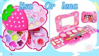 Lisa Or Lenachoose your CosmeticsLisa vs Lena makeupCosmetic for girls [upl. by Anahsal]