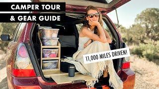 Subaru Forester Camper Tour and Gear Guide  Solo Around North America [upl. by Klapp]