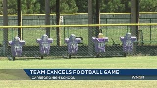 Carrboro High cancels football game cites too many injuries [upl. by Tenaej]