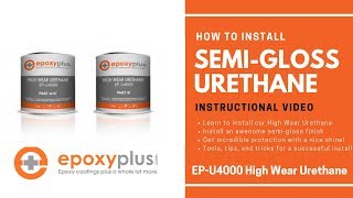 HOW TO INSTALL SEMIGLOSS URETHANE [upl. by Kiah]