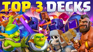 TOP 3 BEST DECKS IN THE NEW SEASON  Clash Royale [upl. by Arvin]