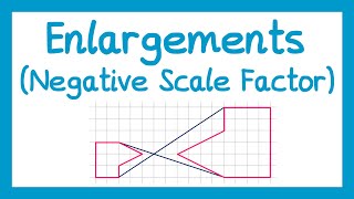 Enlargements Negative Scale Factor  GCSE Higher Maths [upl. by Wanfried206]