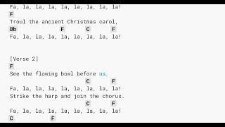 Deck The Halls by Misc Christmas  lyrics  Chords  Karaoke [upl. by Leopold]