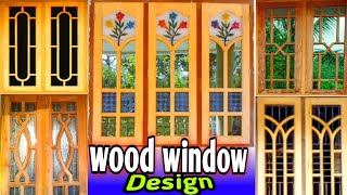 Wood window design Modern wooden window design in India blue stone jewellery [upl. by Adnohser281]