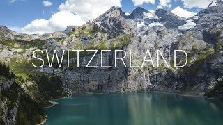 AMAZING SWITZERLAND  OBERLAND 4K Aerial Footage [upl. by Siloum212]