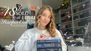 Leggo per 48h solo libri di una CE midnight ⊹ᡣ𐭩₊⋆ [upl. by Aleel]