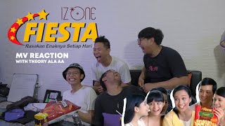 quotRASAKAN ENAKNYA SETIAP HARIquot  IZONE  FIESTA MV REACTION BONUS LIVE PERFORMANCE REACTION [upl. by Neyugn]