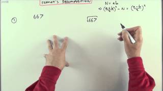 Using Fermats decomposition to find quotdeeply ingrainedquot prime factors [upl. by Elrae]