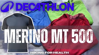 Decathlon MERINO MT500 TShirt Review  Forclaz Base Layer  Hiking and Wild Camping Active Wear [upl. by Auroora]