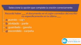 Ejercicios Resueltos 314 Precisión Semántica Examen ENES SENESCYT SNNA [upl. by Ottie]