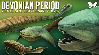 DEVONIAN PERIOD Animals size comparison and data Paleoart [upl. by Ddej]