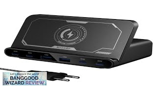 BlitzWolf® BWS27 160W 6Port USB PD Desktop Fast Charger 2USBA4USBC PD30 QC40 Review [upl. by Berglund]