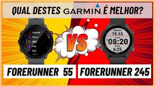 Comparativo Garmin Forerunner 55 x Forerunner 245 [upl. by Ryann]