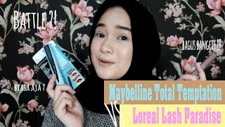 Maybelline Total Temptation VS Loreal Lash Paradise [upl. by Naloj]