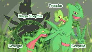 Treecko l Grovyle l Sceptile l Pokemon Evolution [upl. by Skylar181]