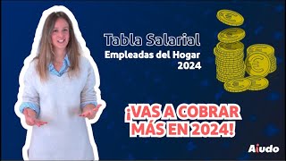 🤔 ¿Cómo queda la Tabla Salarial de las Empleadas del Hogar en 2024 📊 [upl. by Yllop]