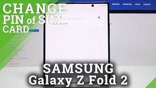 How to Edit SIM Card PIN Code in SAMSUNG Galaxy Z Fold 2 – Adjust SIM Lock [upl. by Airebma612]