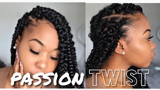 How To Easy PASSION Twist Using Rubber Band Method  Stepbystep  Beginner Friendly  Kinzey Rae [upl. by Ihn]