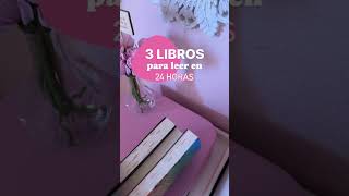 3 libros para leer en 24h🩷  booktube libros librosrecomendados [upl. by Enamrahc]