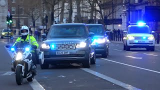 Metropolitan Police SEG escorts in London [upl. by Yngad]