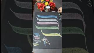 Chalk calligraphy ALLAH♥️💕 art arabiccalligraphyart viralvideo viralshorts art [upl. by Mariel]