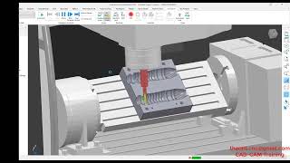 Powermill 4 Axis Simultaneous [upl. by Leahcym]