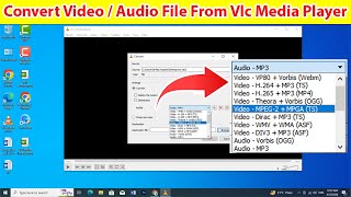 How to Convert Video Files For FREE Using VLC Media Player Convert MP3 MKV MP4 AVI [upl. by Ainiger824]