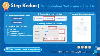 PANDUAN UNGGAH TA  STEP 2  PEMBUBUHAN WATERMARK [upl. by Aicela]