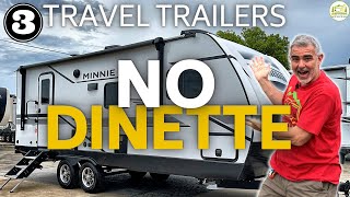 3 Small Camper Trailers Without a Dinette [upl. by Derfliw]