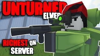 Unturned Elver  Journey To Becoming The RICHEST On The Server [upl. by Anrat]